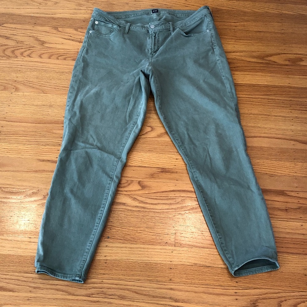 GAP Women's Green Skinny Jeans, 33 tall